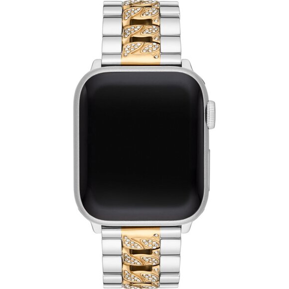 Michael Kors - Two-Tone Stainless Steel Curb Chain Band for Apple Watch - Picture 2 of 6